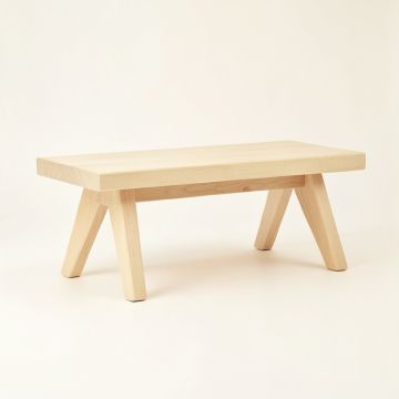 Stone Bend Indoor Bench - Ivory (synthetic illustration; no displayed measurements)
