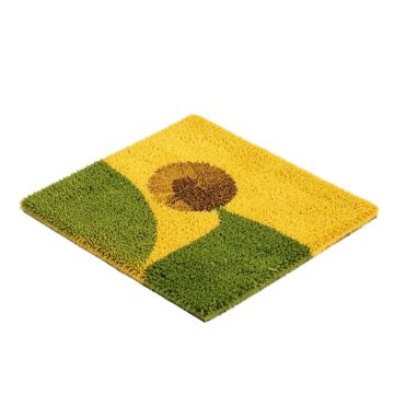Tavon Sunflower Welcome 30 In . X 18 In . Non-Slip Outdoor Door Mat