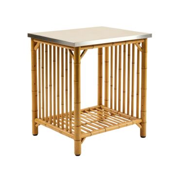 Beartown Kitchen Cart With Stainless Steel Top