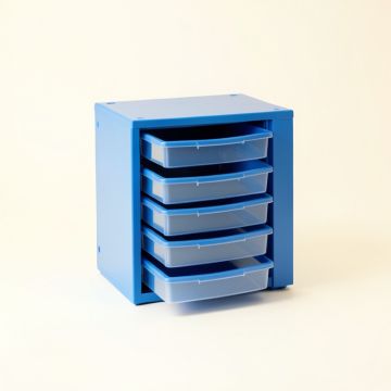 Fern Edge Small-Parts Storage Drawer Cabinet - Blue (synthetic illustration; no displayed measurements)