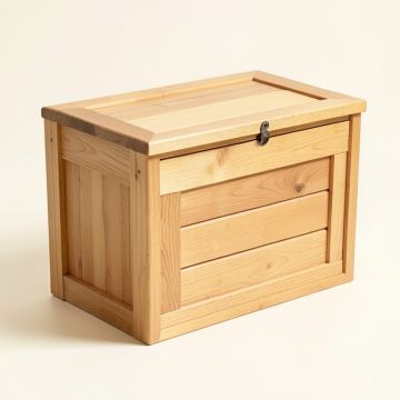Tioman Outdoor 1 Gallon Solid Wood Deck Box (synthetic illustration; no displayed measurements)