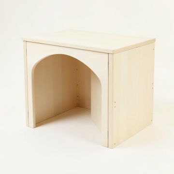 Rowan Dell Empty Furniture-Style Litter Enclosure - Ivory (synthetic illustration; no displayed measurements)