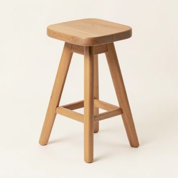Eberhardt Swivel Solid Wood Stool (synthetic illustration; no displayed measurements)