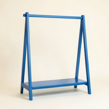 Linden Branch Empty Garment Rack - Blue (synthetic illustration; no displayed measurements)