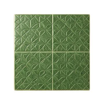Stone Brook Uninstalled Square Decorative Tile - Green