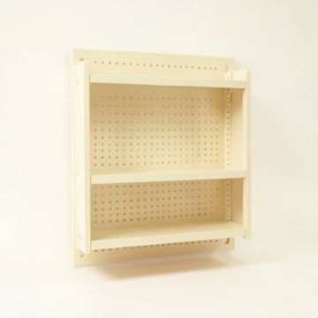 Hazel Canyon Empty Wall-Mounted Tool Organizer Panel - Cream (synthetic illustration; no displayed measurements)
