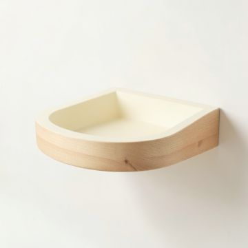 Olive Bluff Wall-Mounted Cat Perch - Cream (synthetic illustration; no displayed measurements)