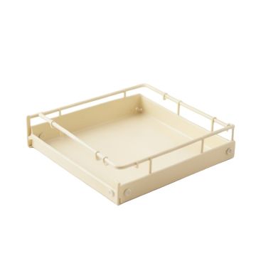 Cove Field Empty Under-Desk Cable Tray - Cream (synthetic illustration; no displayed measurements)