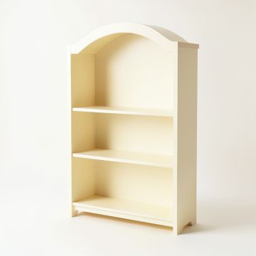 Oak Bridge Freestanding Bookcase - Cream (synthetic illustration; no displayed measurements)