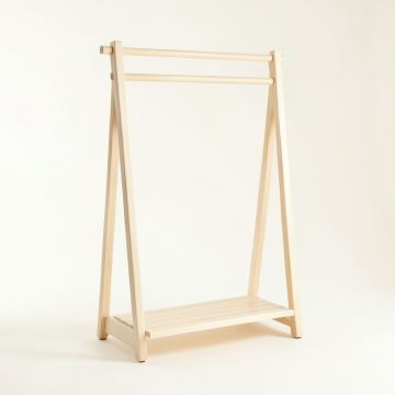 Cove Crest Empty Garment Rack - Ivory (synthetic illustration; no displayed measurements)