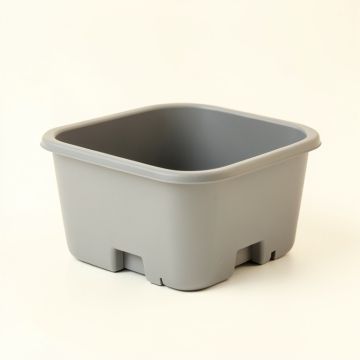 Alder Bridge Empty Railing Planter With Integral Brackets - Gray (synthetic illustration; no displayed measurements)