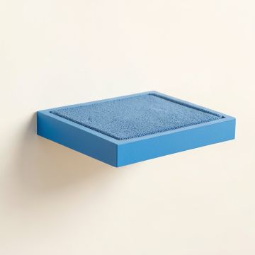 Sage Crest Wall-Mounted Cat Perch - Blue (synthetic illustration; no displayed measurements)