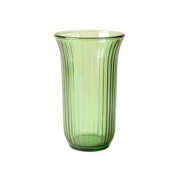 Laurel Branch Empty Decorative Vase - Green