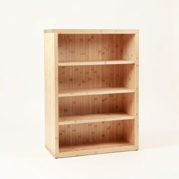 Ridge Bridge Freestanding Bookcase - Beige (synthetic illustration; no displayed measurements)