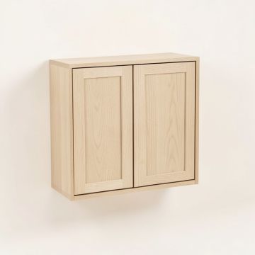 Spruce Crossing Wall-Mounted Entry Cabinet - Beige (synthetic illustration; no displayed measurements)