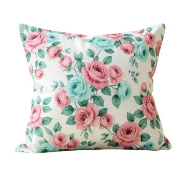 Pop Rose Floral Pillowcase (synthetic illustration; no displayed measurements)