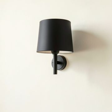Cedar Canyon Wall Sconce Mounted On A Plain Wall - Black (synthetic illustration; no displayed measurements)