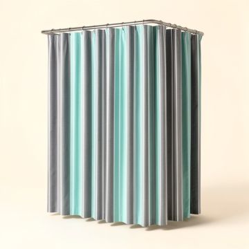 Merrick Striped Single Shower Curtain (synthetic illustration; no displayed measurements)