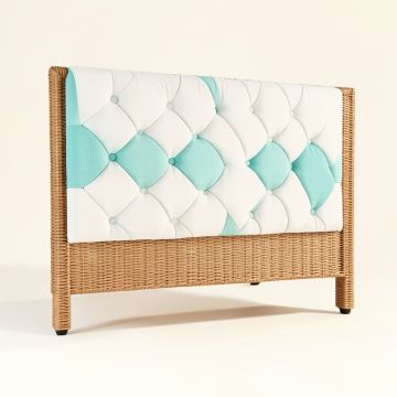 Honeycomb Open-Frame Headboard (synthetic illustration; no displayed measurements)