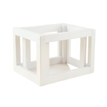 Linden Bridge Empty Furniture-Style Pet Crate - White