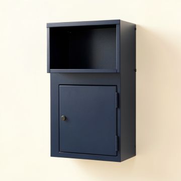 Aspen Dale Wall-Mounted Entry Cabinet - Navy (synthetic illustration; no displayed measurements)