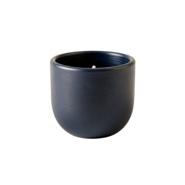 Dawn Crest Empty Candle Holder - Navy