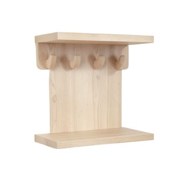 Harbor Dale Wall-Mounted Entryway Organizer Shelf - Beige