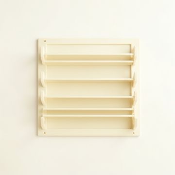 Brook Dell Empty Wall-Mounted Tool Organizer Panel - Ivory (synthetic illustration; no displayed measurements)