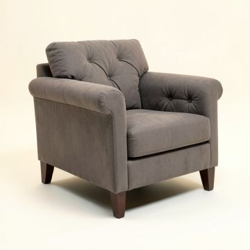 Belleview 29 '' Wide Tufted Polyester Armchair (synthetic illustration; no displayed measurements)