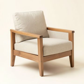 Annikah 26.8 '' Wide Linen Armchair (synthetic illustration; no displayed measurements)