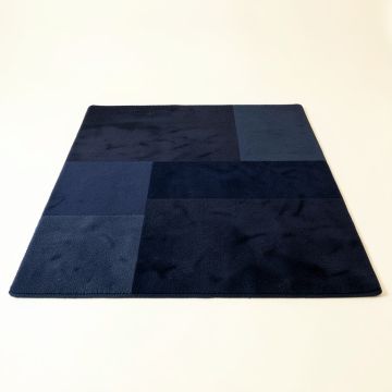 Hill Branch Rectangular Area Rug - Navy (synthetic illustration; no displayed measurements)