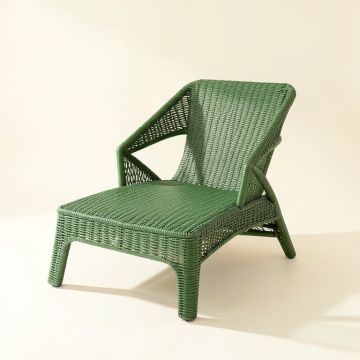 Hill Brook Outdoor Lounge Chair - Green (synthetic illustration; no displayed measurements)