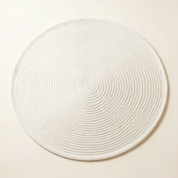 Wren Brook Round Area Rug - White (synthetic illustration; no displayed measurements)