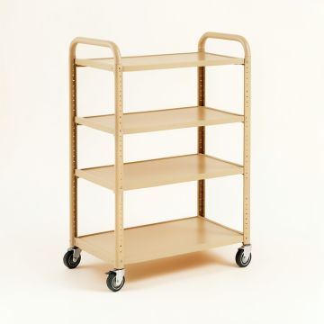 Cedar Bluff Empty Rolling Workshop Cart - Beige (synthetic illustration; no displayed measurements)