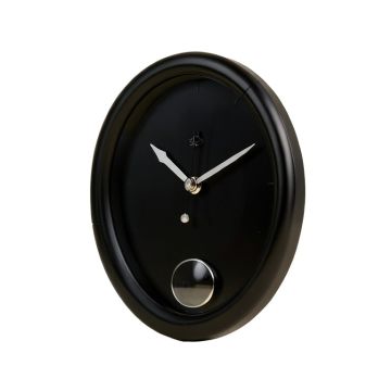 Galaxy Glow In The Dark Poly Resin Clock With Thermometer 14 '' Wall Clock