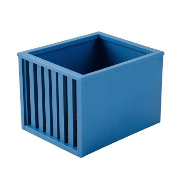Willow Crest Empty Furniture-Style Litter Enclosure - Blue