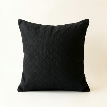 Ridge Arc Filled Accent Pillow - Black (synthetic illustration; no displayed measurements)