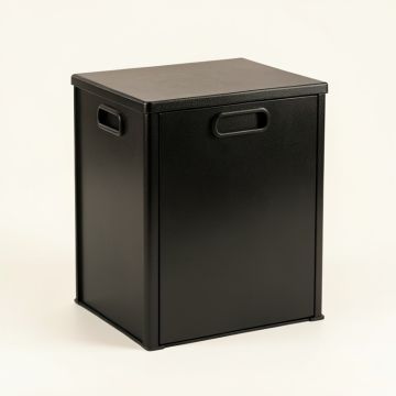 Elm Bridge Closed Outdoor Storage Box - Black (synthetic illustration; no displayed measurements)