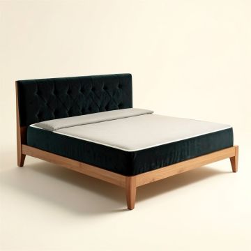Wulff Velvet Upholstered Platform Bed (synthetic illustration; no displayed measurements)