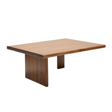 Mcinturff Mid-Century Modern Walnut Finished Coffee Table