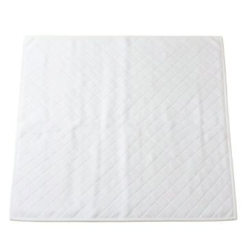 Field Bend Bath Mat - White