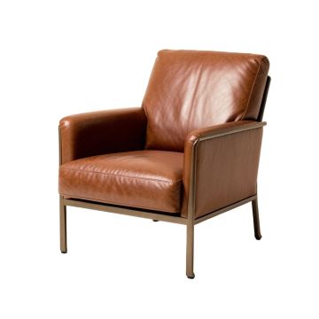 Fahad 29.53 '' Wide Cowhide Lounge Chair