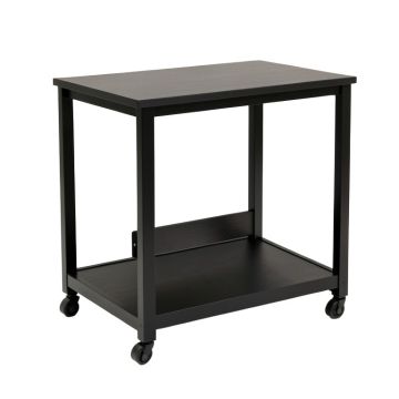 Pine Branch Empty Rolling Workshop Cart - Black