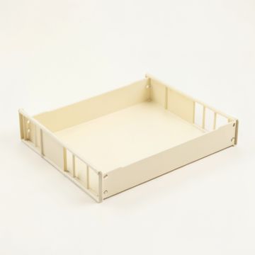 Birch Canyon Empty Under-Desk Cable Tray - Cream (synthetic illustration; no displayed measurements)