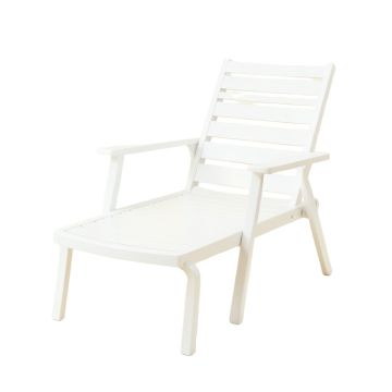 Flint Bluff Outdoor Lounge Chair - White