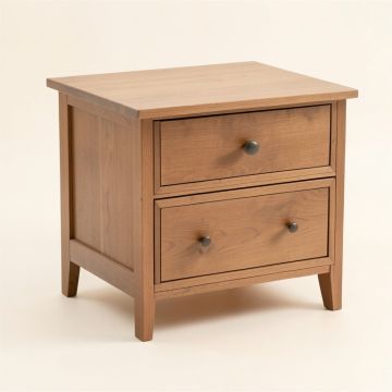 Nova 2 Drawer End Table With Storage (synthetic illustration; no displayed measurements)