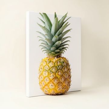 Botanical Pineapple - Print On Wrapped Canvas (synthetic illustration; no displayed measurements)
