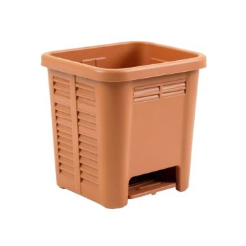 Aspen Bridge Closed Garden Compost Bin - Terracotta