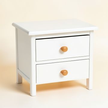 Stone Falls Nightstand - White (synthetic illustration; no displayed measurements)