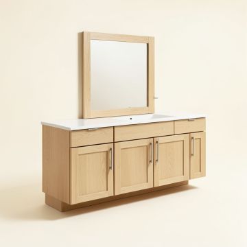 Furlow 48 '' Double Bathroom Vanity Set (synthetic illustration; no displayed measurements)